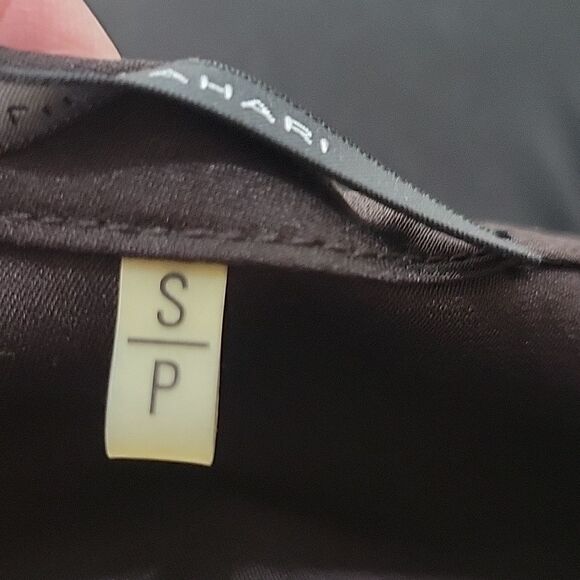 ELIE TAHARI Silk Brown Sequined Sleeveless Blouse Size Small - Picture 7 of 8